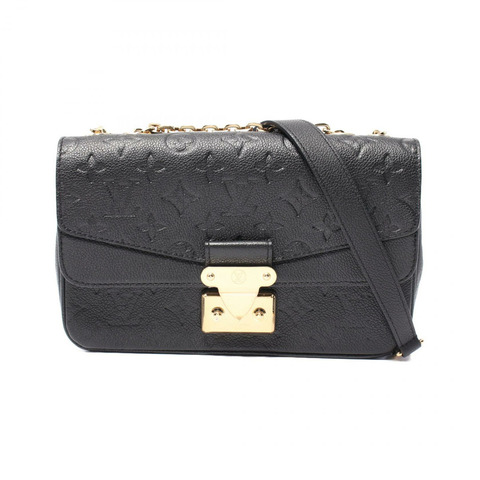 LOUIS VUITTON Marceau 單肩包 M46200 Monogram 皮革 黑色 二手 女士 LV