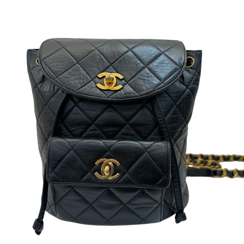 Chanel Duma 黑色金扣-0