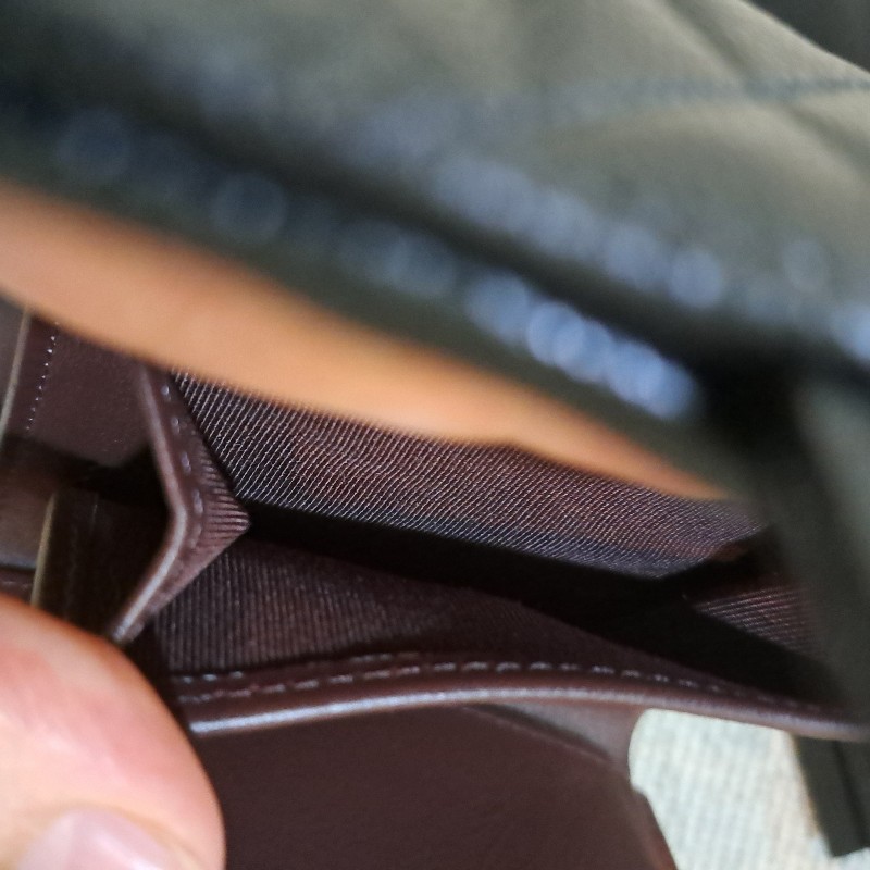 保留 Chanel 香奈兒 三折短夾黑色荔枝皮*金logo-19