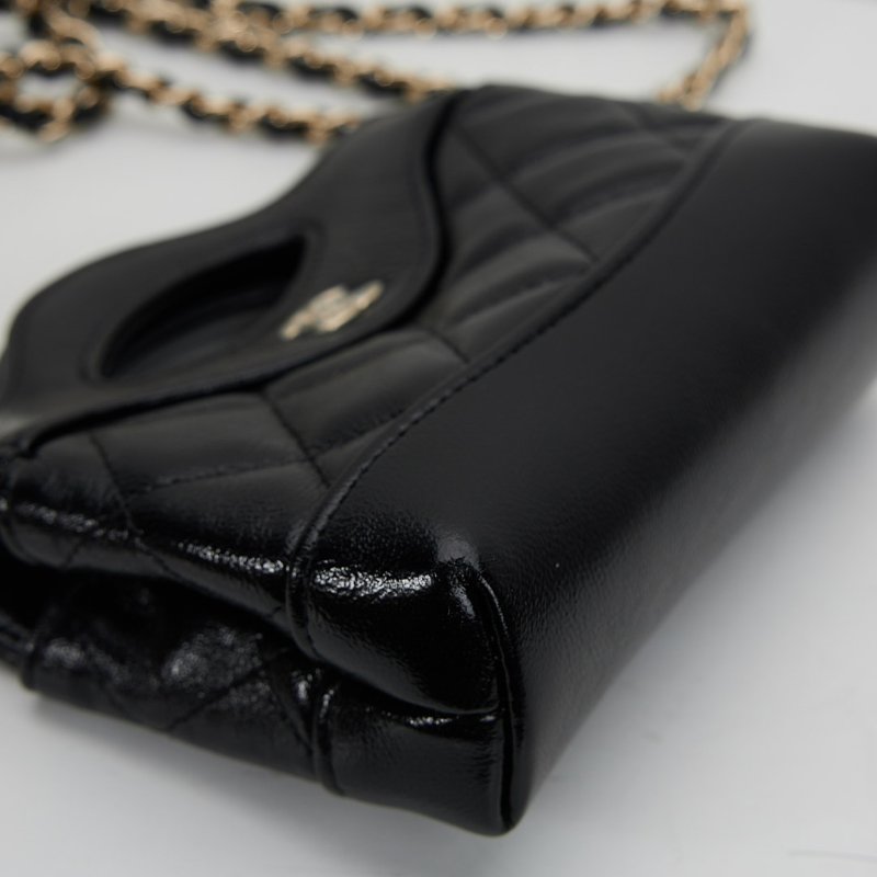 Chanel 31bag nano mini黑金-10