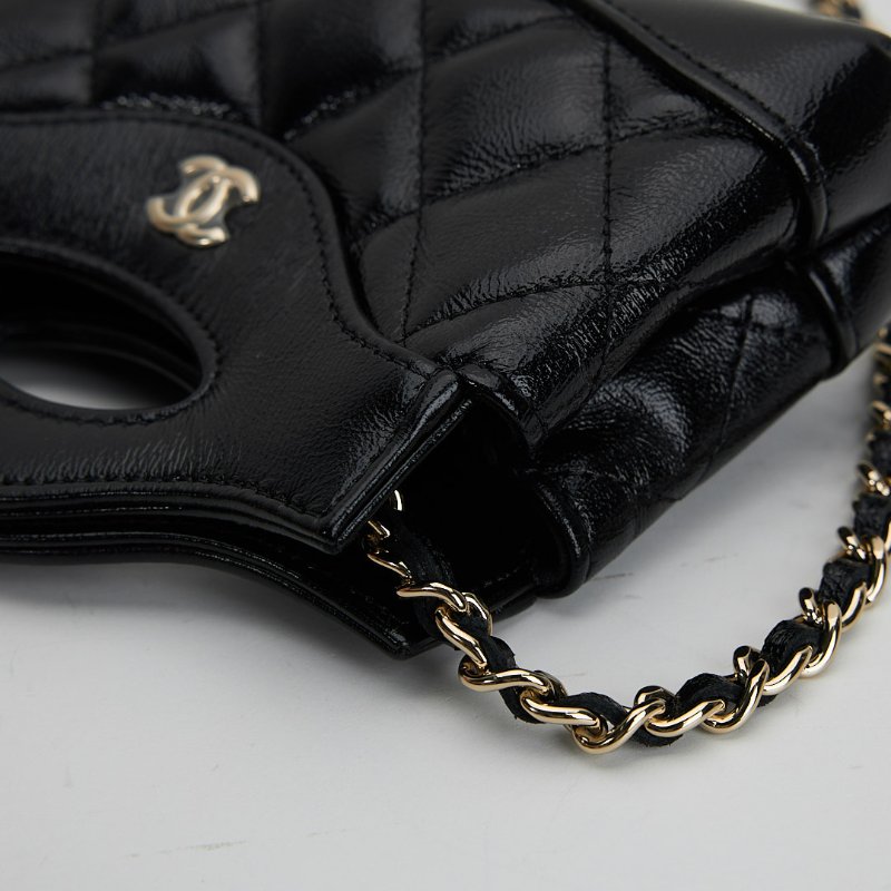 Chanel 31bag nano mini黑金-11