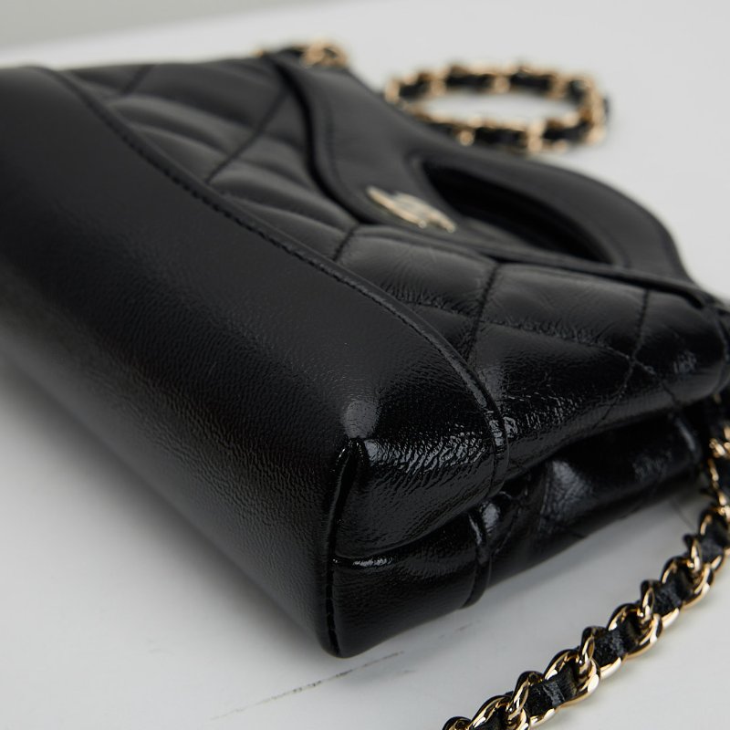 Chanel 31bag nano mini黑金-12