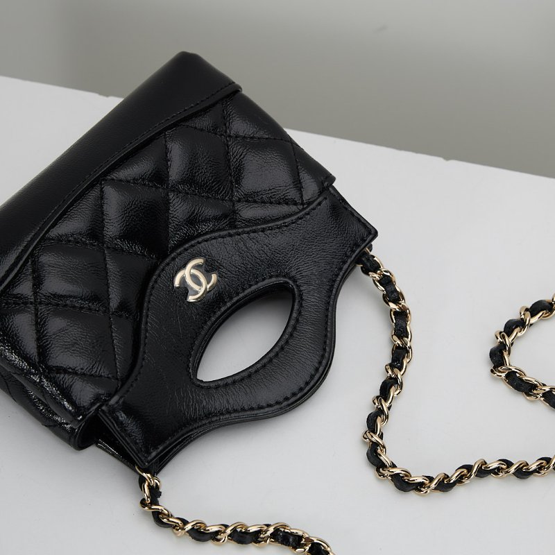 Chanel 31bag nano mini黑金-17