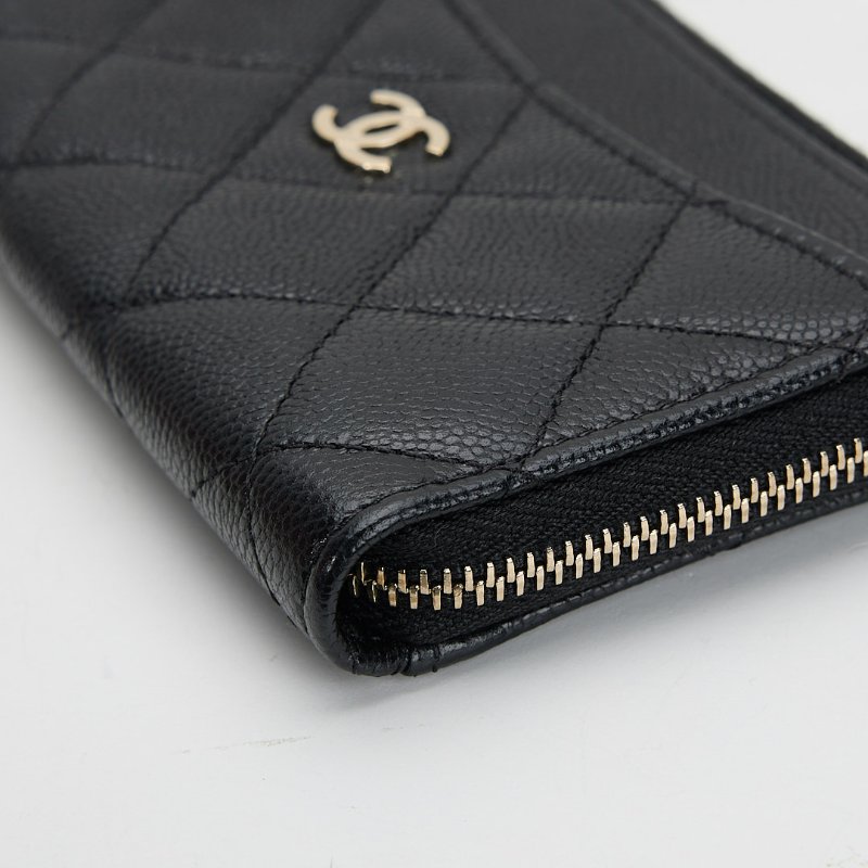 Chanel L型拉鍊卡包-5