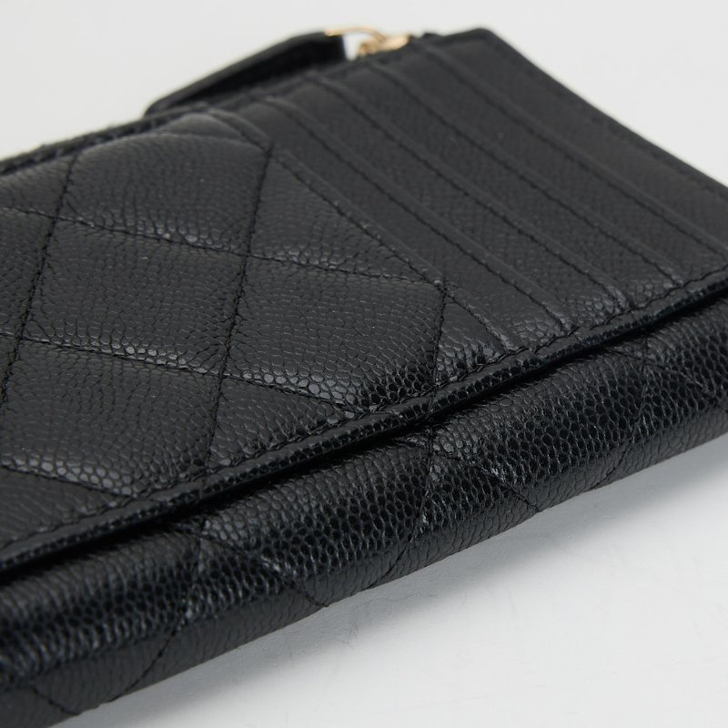 Chanel L型拉鍊卡包-13