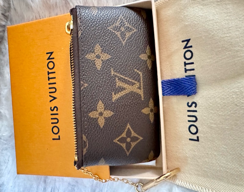 Lv M62650 經典老花拉鏈鑰匙零錢包-3