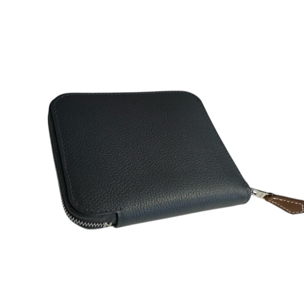 全新Hermès Silk in Compact Evercolor and Barenia calfskin Ardoise石板灰-8