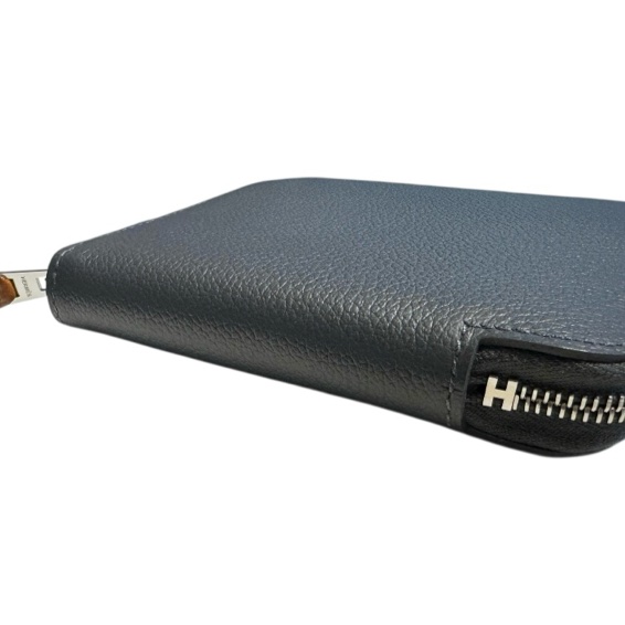 全新Hermès Silk in Compact Evercolor and Barenia calfskin Ardoise石板灰-9