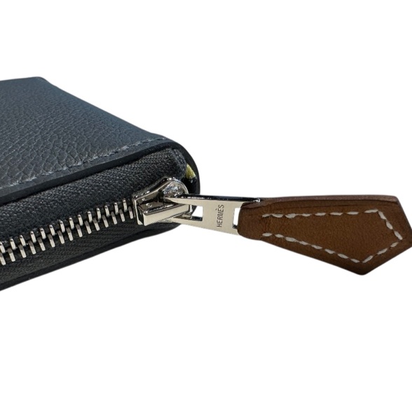 全新Hermès Silk in Compact Evercolor and Barenia calfskin Ardoise石板灰-11