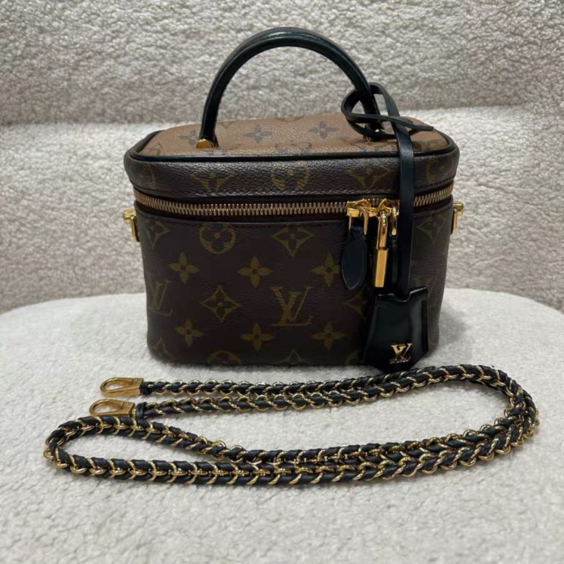 LV Louis Vuitton 路易威登 晶片款 化妝包 手提包-2