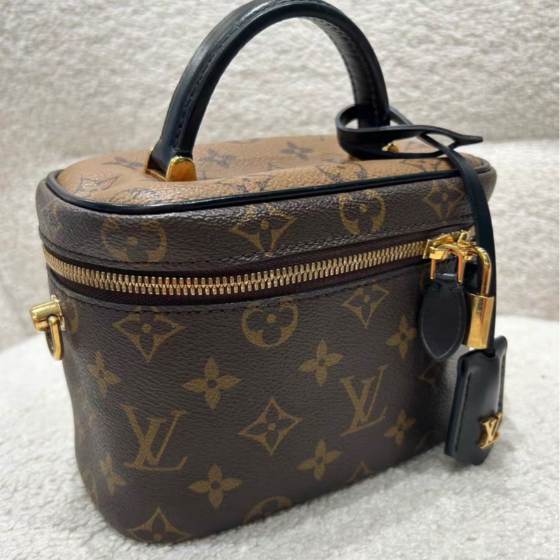 LV Louis Vuitton 路易威登 晶片款 化妝包 手提包-3