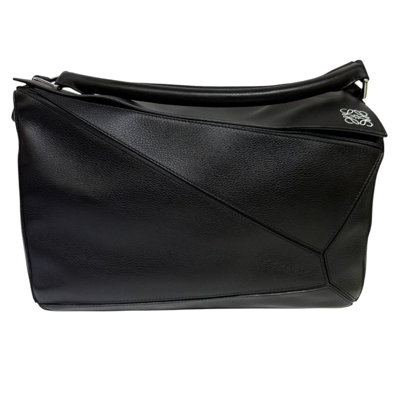 【美收精品】LOEWE PUZZEL 黑色皮革肩背包 2-334-0