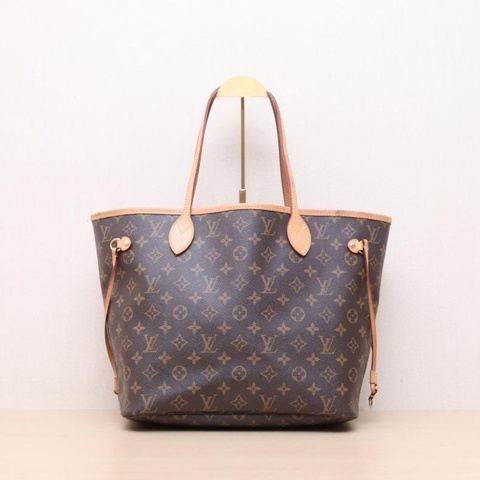LOUIS VUITTON(路易威登) Neverfull 中號 31 配子袋 玫紅內裏 老花 PVC 金扣 老花 2019