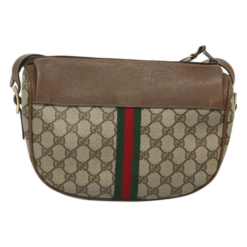【日本直送】GUCCI GG Supreme Web Sherry Line 單肩包 PVC 米色 001 37 4001 正品 122548-1