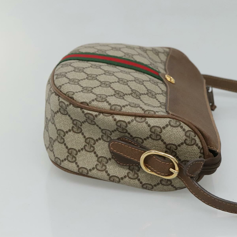 【日本直送】GUCCI GG Supreme Web Sherry Line 單肩包 PVC 米色 001 37 4001 正品 122548-2