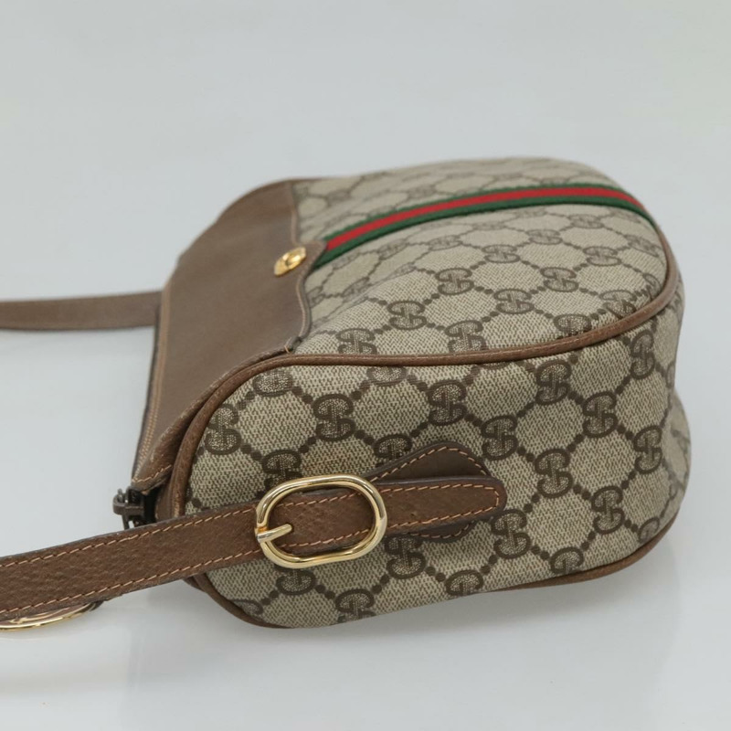 【日本直送】GUCCI GG Supreme Web Sherry Line 單肩包 PVC 米色 001 37 4001 正品 122548-3