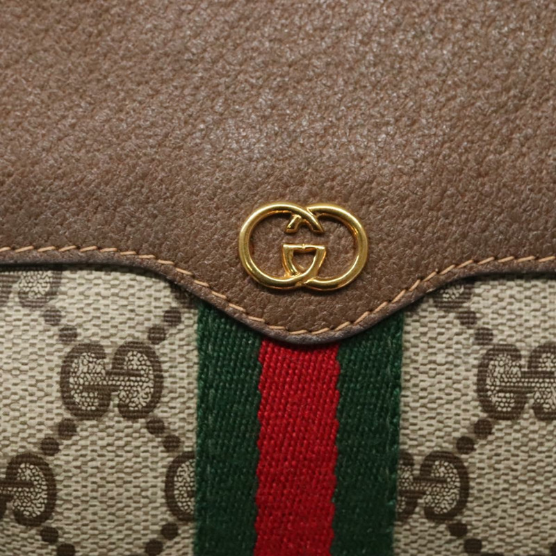 【日本直送】GUCCI GG Supreme Web Sherry Line 單肩包 PVC 米色 001 37 4001 正品 122548-16