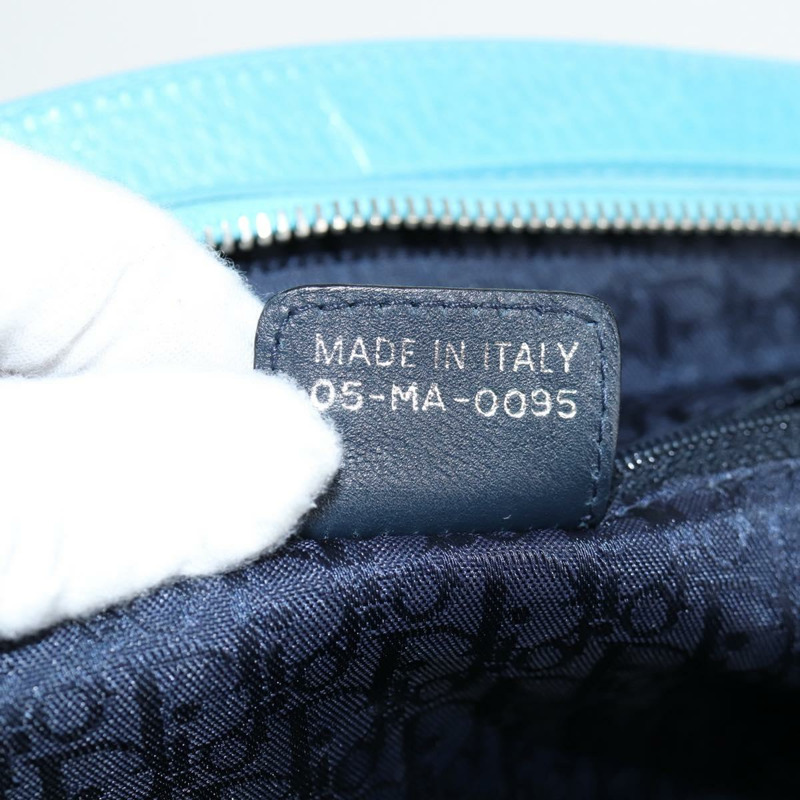 【日本直送】Christian Dior 手袋皮革限量版 0481 藍色銀色正品 yk18036AM-10