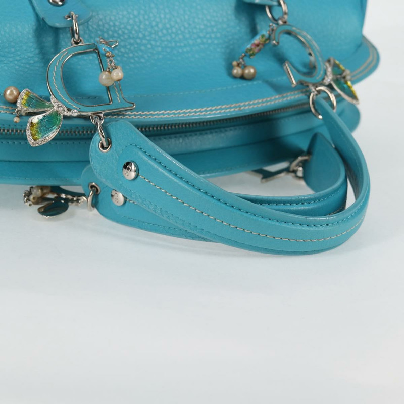【日本直送】Christian Dior 手袋皮革限量版 0481 藍色銀色正品 yk18036AM-13