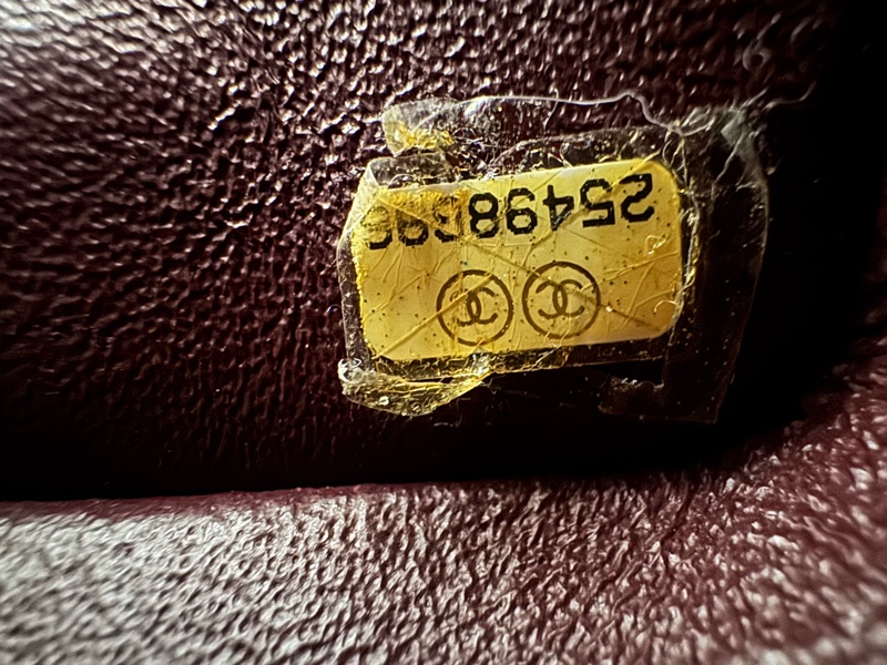 Chanel CF 25 口蓋包 coco包 黑金 羊皮款-30