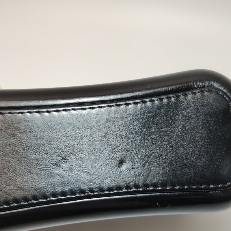 95❤Chanel Gabrielle香奈兒流浪包小號油蠟皮黑白毛呢雙鏈條單肩包-16