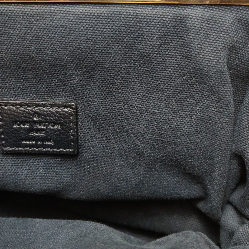 9❤Louis Vuitton 棕色LV牛皮油蠟皮拼色老花手提包-8