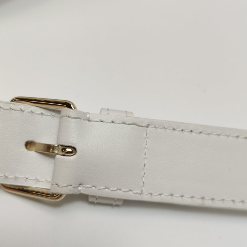 95❤DIOR Vibe中號白色迪奧牛皮保齡球包斜挎包肩帶包-10