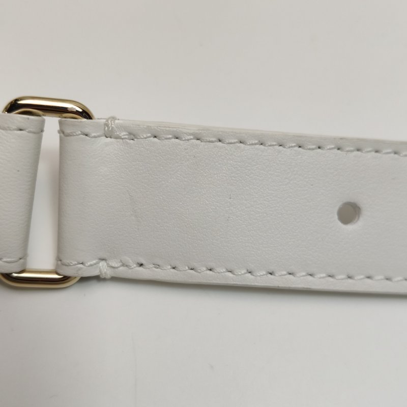 95❤DIOR Vibe中號白色迪奧牛皮保齡球包斜挎包肩帶包-11