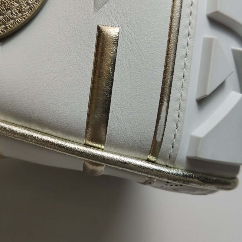 95❤DIOR Vibe中號白色迪奧牛皮保齡球包斜挎包肩帶包-28