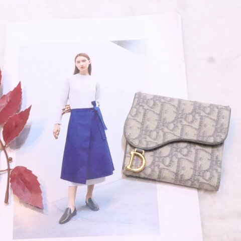 Dior灰老花wallet🩶