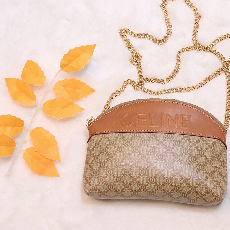 Celine mini pouch 杏色🤎-0