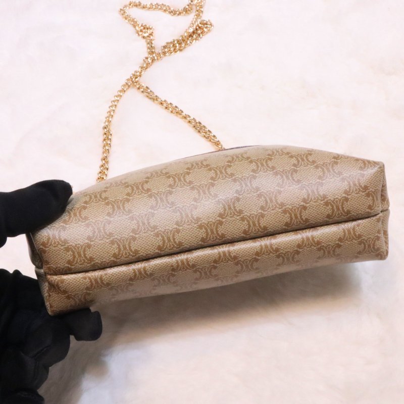 Celine mini pouch 杏色🤎-4