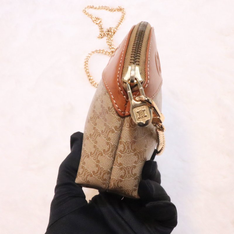 Celine mini pouch 杏色🤎-5