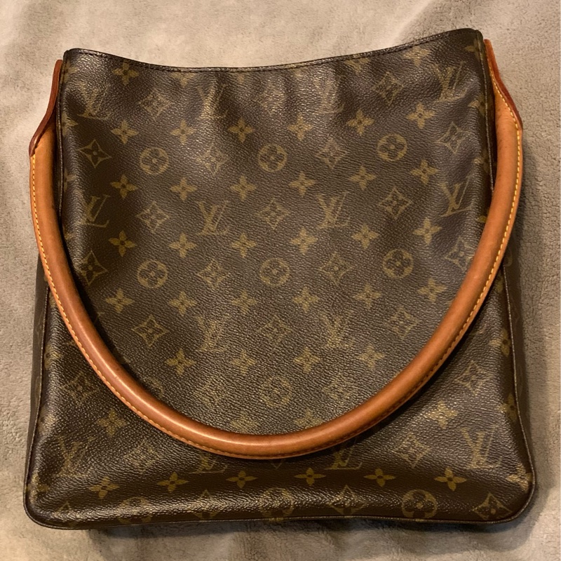 LOUIS VUITTON絕版品老花拉鍊型鞦韆包 肩背包 托特包M51145-5
