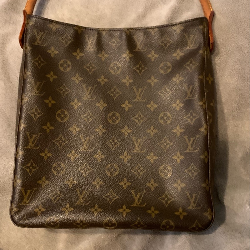 LOUIS VUITTON絕版品老花拉鍊型鞦韆包 肩背包 托特包M51145-6