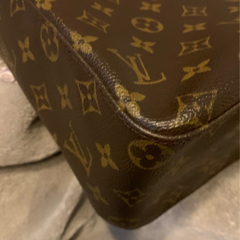 LOUIS VUITTON絕版品老花拉鍊型鞦韆包 肩背包 托特包M51145-7