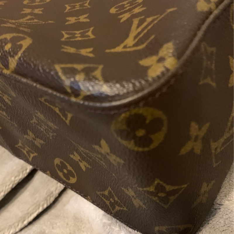 LOUIS VUITTON絕版品老花拉鍊型鞦韆包 肩背包 托特包M51145-9