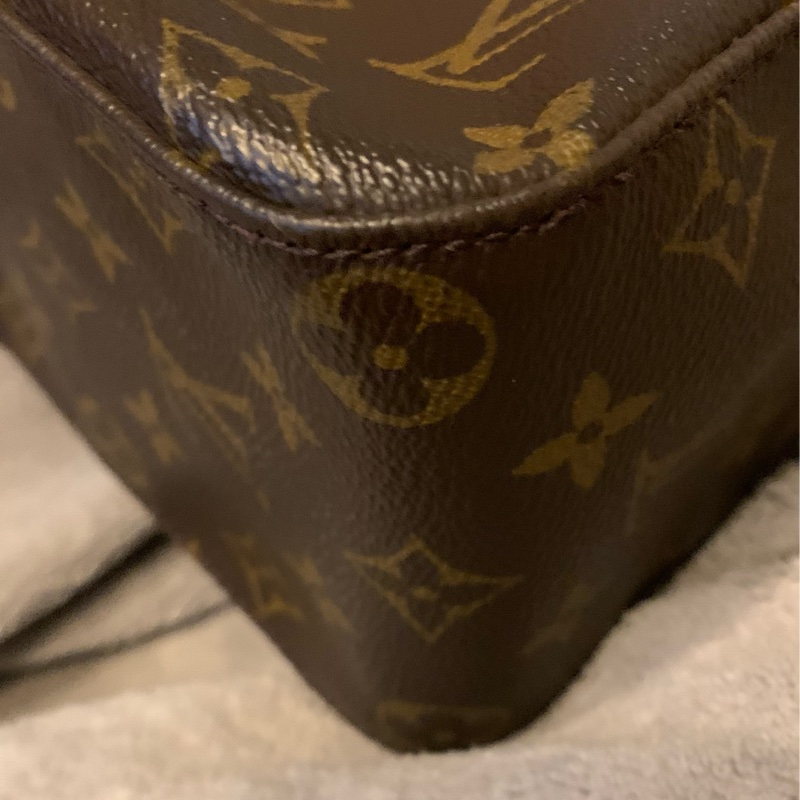 LOUIS VUITTON絕版品老花拉鍊型鞦韆包 肩背包 托特包M51145-10