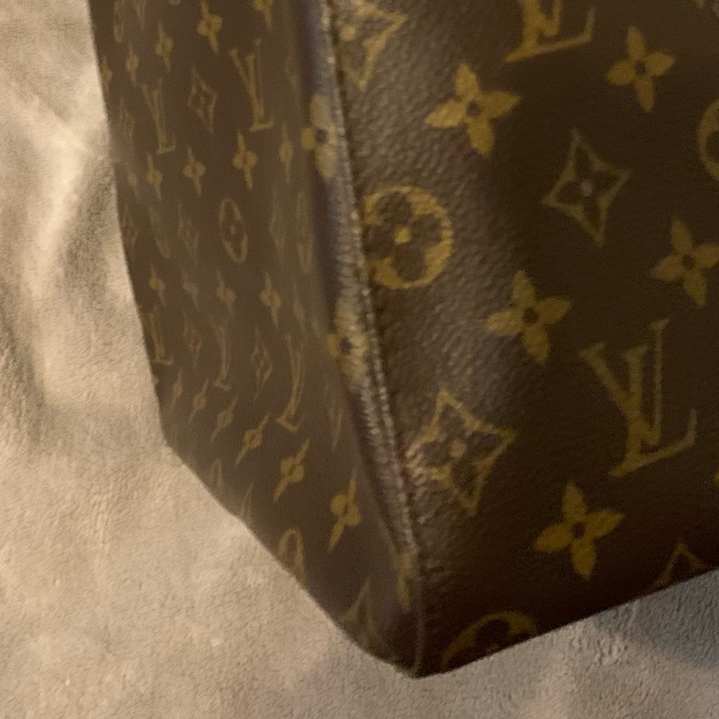 LOUIS VUITTON絕版品老花拉鍊型鞦韆包 肩背包 托特包M51145-14