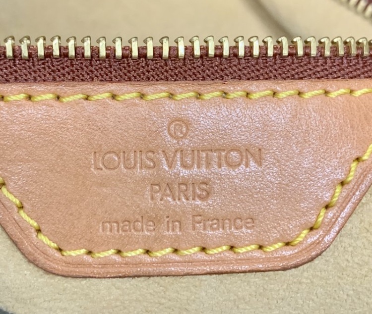 LOUIS VUITTON絕版品老花拉鍊型鞦韆包 肩背包 托特包M51145-20