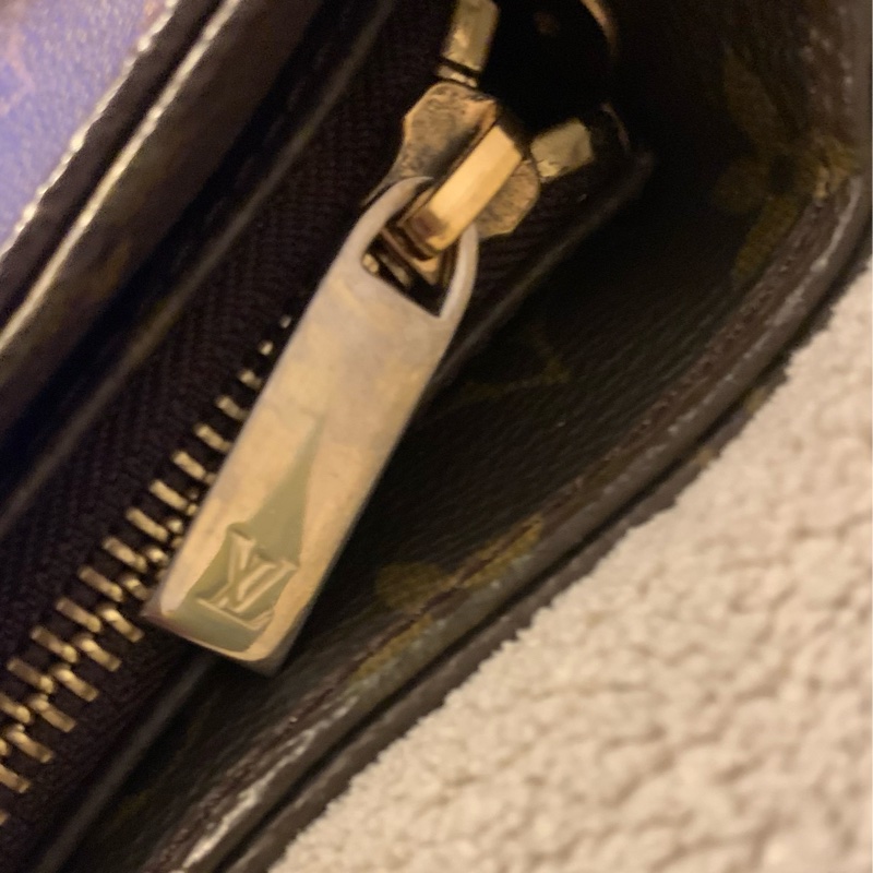 LOUIS VUITTON絕版品老花拉鍊型鞦韆包 肩背包 托特包M51145-21