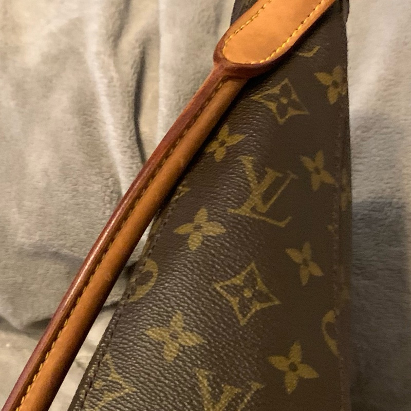 LOUIS VUITTON絕版品老花拉鍊型鞦韆包 肩背包 托特包M51145-36