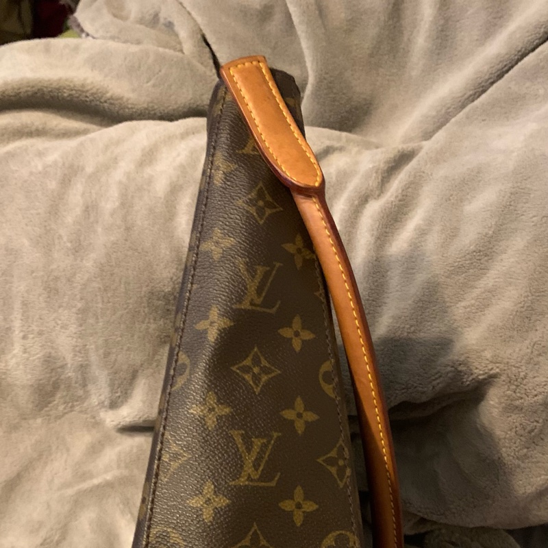 LOUIS VUITTON絕版品老花拉鍊型鞦韆包 肩背包 托特包M51145-39