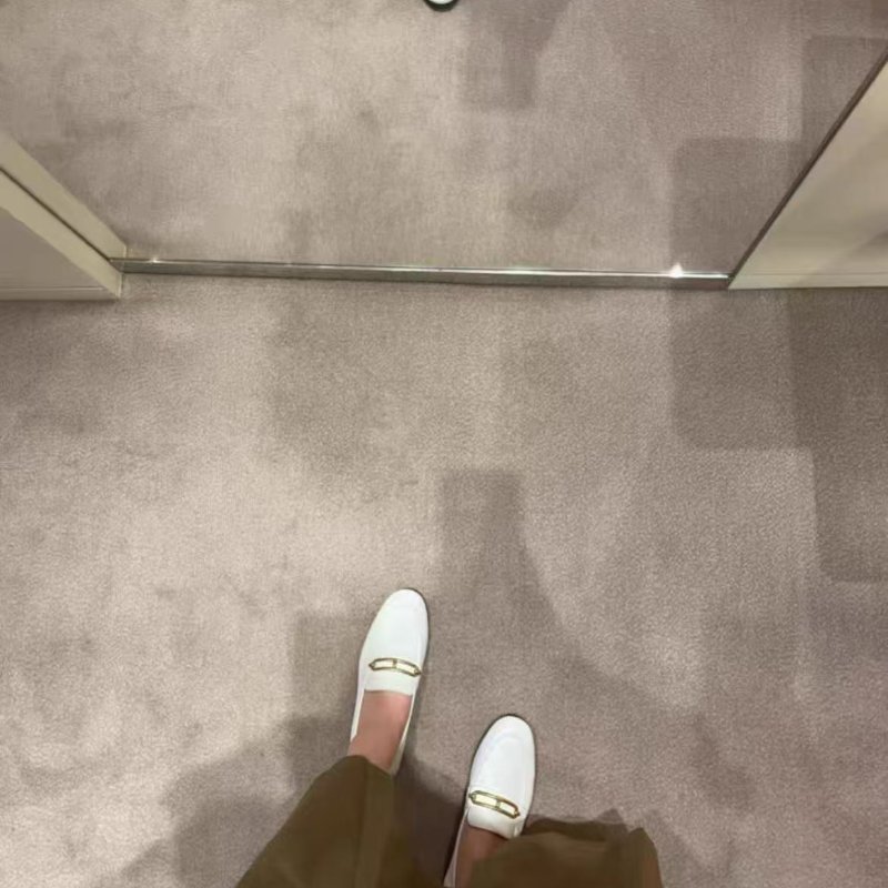 Hermes 白金豬鼻子平底樂福鞋36號  全新配件塵袋-0