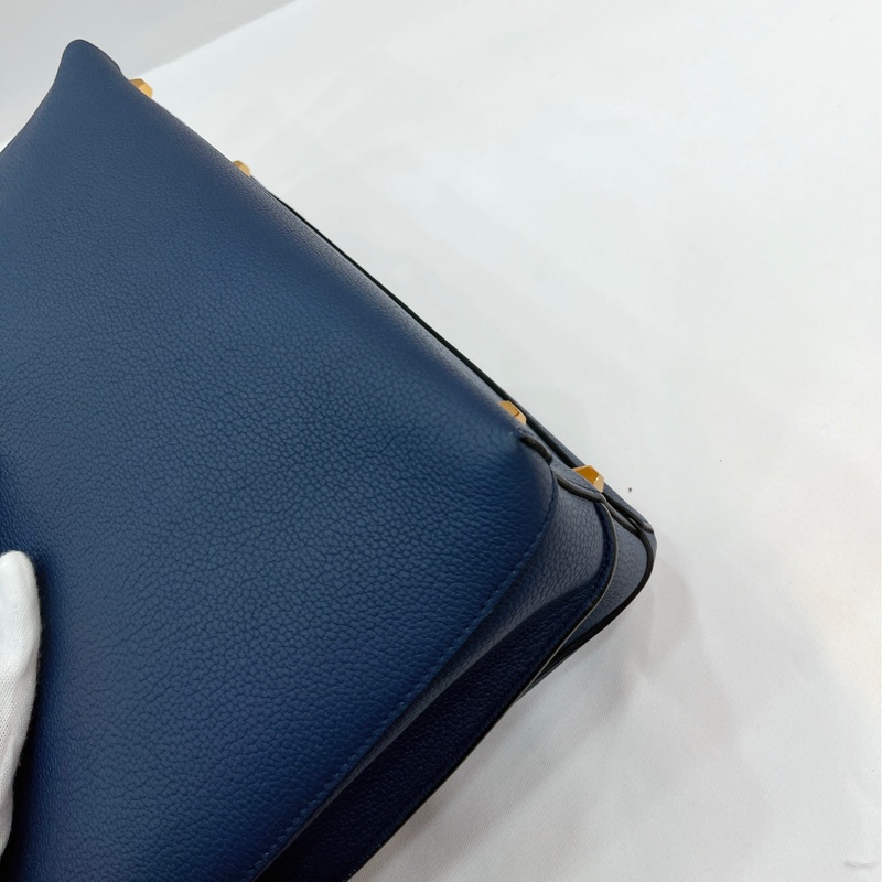 莉亞精品♡MCM Mila hobo深藍色 二手美包-7