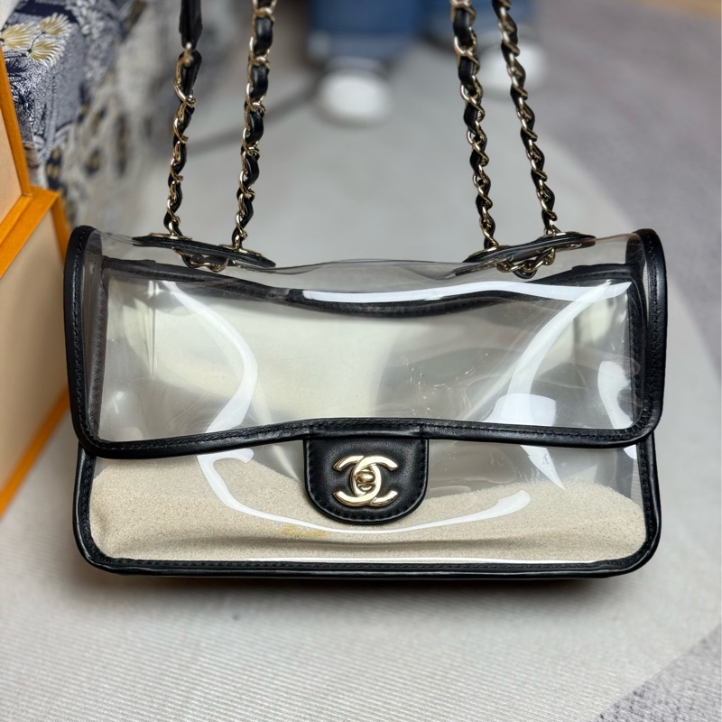 (全平台唯一☝️小紅書大爆款)CHANEL 2019春夏沙灘系列 透明流沙包-0