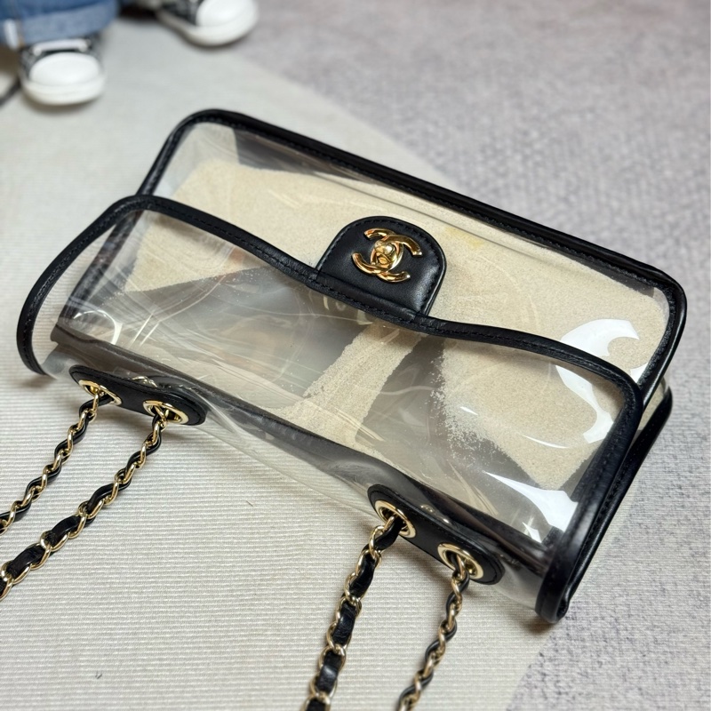(全平台唯一☝️小紅書大爆款)CHANEL 2019春夏沙灘系列 透明流沙包-7