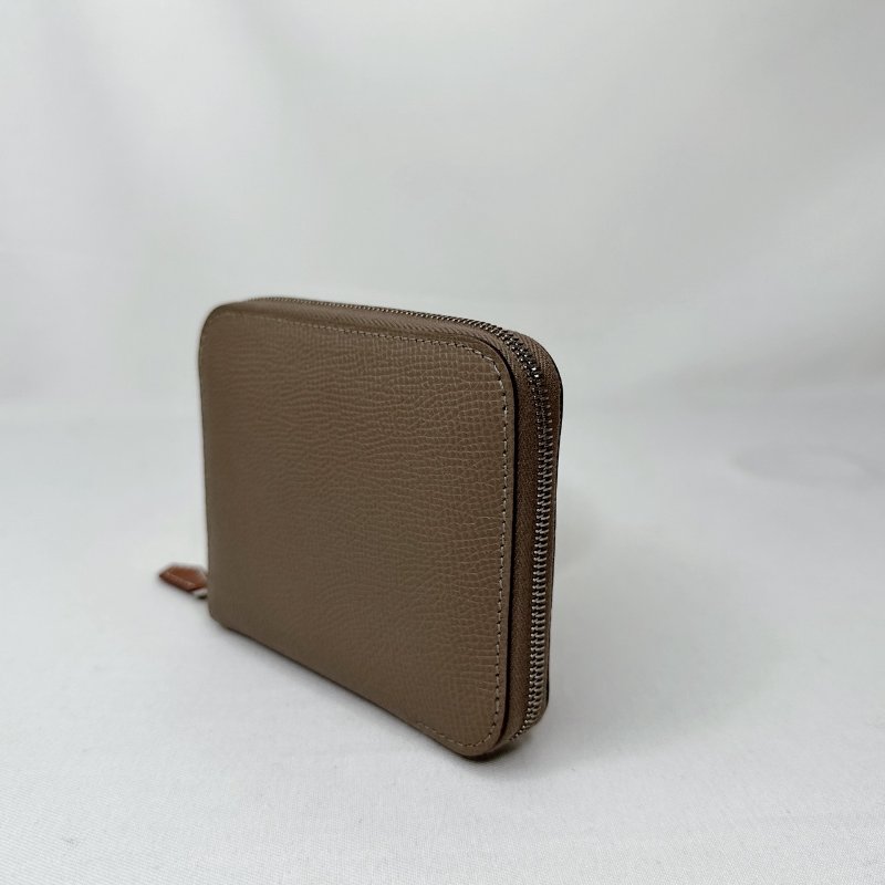 HERMES 大象灰silk in絲巾短夾-4