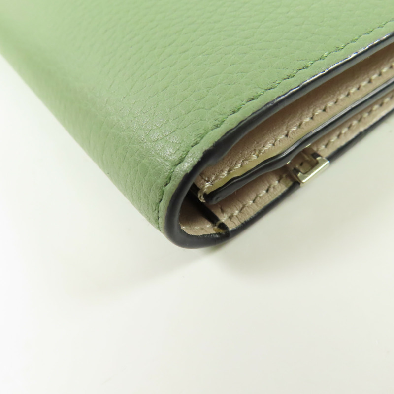 LOEWE 牛皮皮革Large Vertical Wallet銀扣長錢包-8