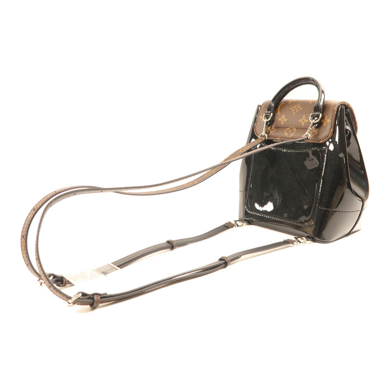 LOUIS VUITTON Monogram/Vernis Hot Springs Backpack銀扣背包-4